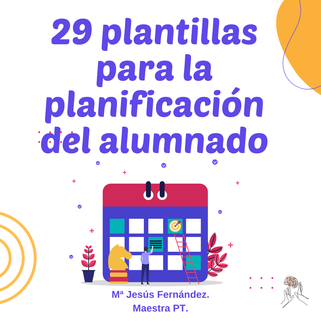 29 modelos de plantillas para la planificacion del alumnado