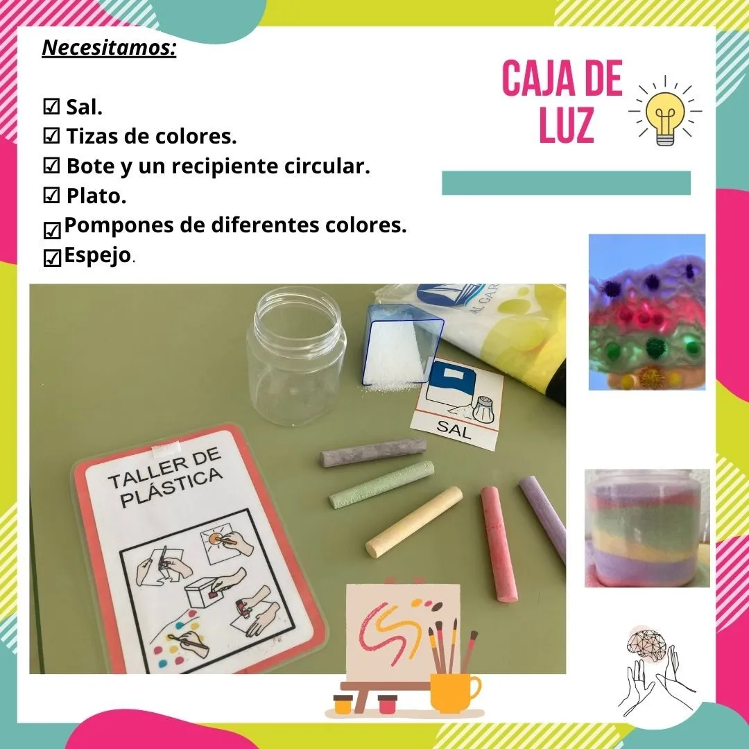 Caja de luz tizas