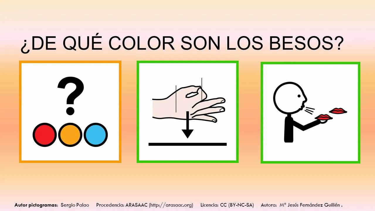 De que color son los besos